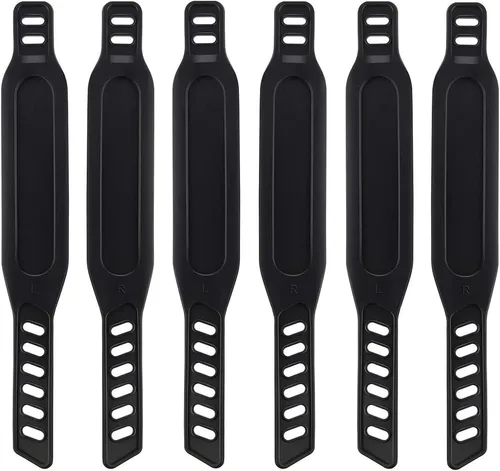 Vista 9 de Correas de pedal de bicicleta estática, correa universal resistente de longitud ajustable, se adapta a la mayoría de pedales de bicicleta, bicicleta