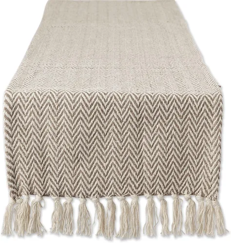 Vista 33 de DII Woven Basic - Camino de mesa Chevron de la colección de mesa, 15 x 72 pulgadas, gris