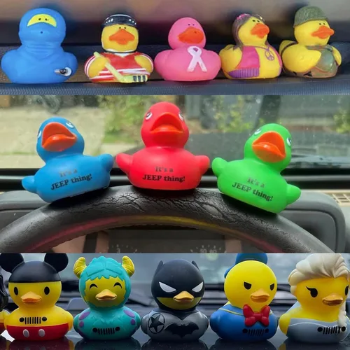 Vista 2 de 40 tapones de pato, soporte de pato de goma, soporte de pato de goma para tablero de automóvil y pantalla fija, regalo para los amantes