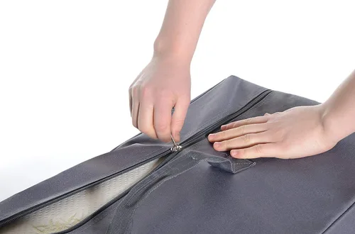 Vista 7 de Milliard Funda de transporte para el colchón de tres pliegues individual (75" x 38" x 4") (colchón NO incluido)
