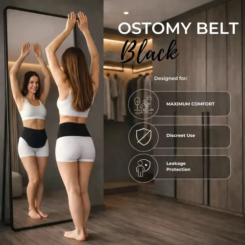 Vista 9 de SIIL Cinturón de ostomía para hombres y mujeres Aprobado por FSA y FHA Fundas premium para bolsas de ostomía Deportes y natación Cinturones
