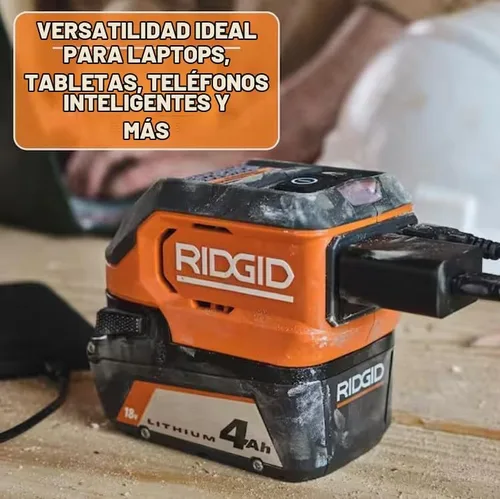 Vista 4 de RIDGID Inversor de corriente inalámbrico de 18 V y 18 voltios de 175 vatios (solo herramienta)