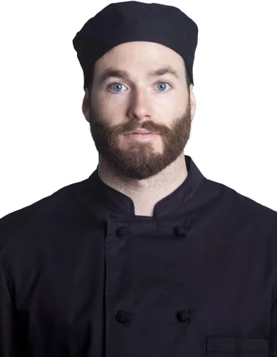 Vista 2 de Fiumara Appare L - Gorra de calavera ventilada con parte trasera elástica y parte superior de malla, gorro de chef para adultos, talla única