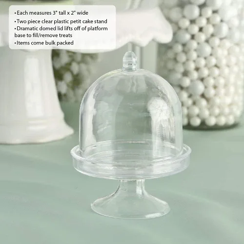 Vista 5 de FASHIONCRAFT 6773 Perfectly Plain Collection - Mini soporte para tartas de plástico, 50