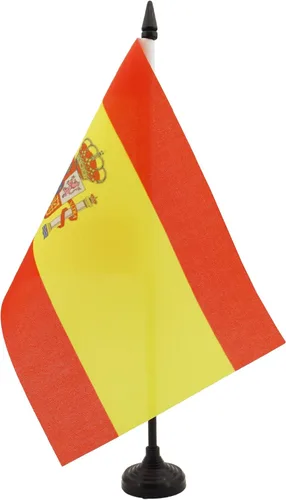 Vista 203 de AZ FLAG Aland Table Flag 4x6 in 100D Polyester Plastic Base Indoor use Finnish 15x10 cm desk flag stitched finish with reinforced edges with
