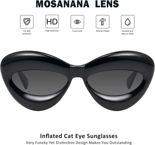 Vista 2 de mosanana Gafas de sol infladas de ojo de gato para mujer Mod. Mia