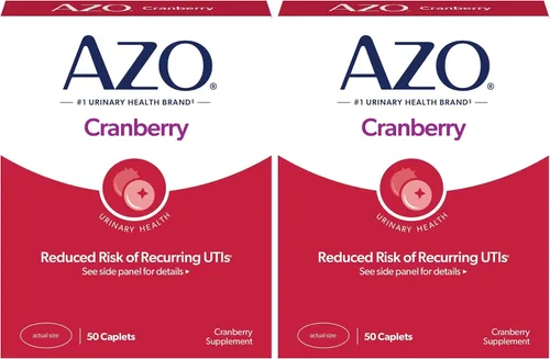 Vista 11 de AZO Pastillas de arándano para la salud del tracto urinario para mujeres y hombres, suplemento de arándano para adultos, sin azúcar, sin OMG, 50