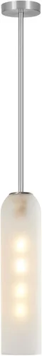 Vista 10 de BOKT Moderna lámpara colgante de cristal, lámpara nórdica de tubo largo, lámpara colgante ajustable de mediados de siglo, iluminación colgante