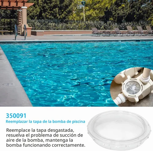 Vista 4 de 350091 Tapa de bomba de piscina con junta tórica de repuesto para bombas Pentair SuperFlo y SuperMax para piscina y spa enterradas - Compatible