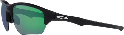 Vista 3 de Oakley Gafas de sol para hombre, marco de tinta negra, lentes de iridio jade, 2.362in