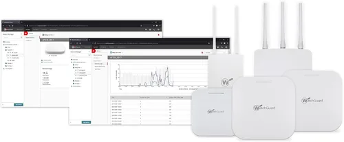 Vista 7 de WatchGuard AP330 - Punto de acceso Wi-Fi 6 - 802.11ax - Seguridad WPA3 - Radio 2x2, 6 antenas internas - Incluye licencia estándar de gestión Wi-Fi