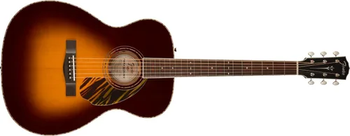 Vista 12 de Fender Paramount PM-3 Guitarra acústica estándar triple-0, con garantía de 2 años, natural, con estuche