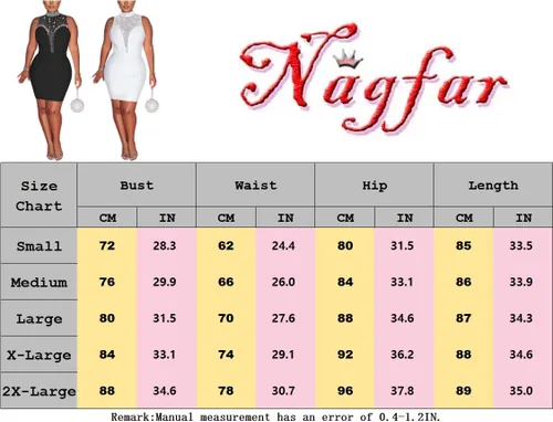 Vista 6 de Nagfar Women Rhinestone Mini Dress Elegant Evening Sexy Shrot Dress Masquerade Birthday Party Cocktail Club Outfits