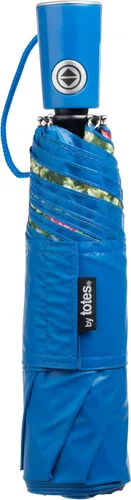 Vista 3 de Totes Paraguas de cierre automático con impresión de toldo, Floral, Totes Paraguas de cierre automático con impresión bajo dosel
