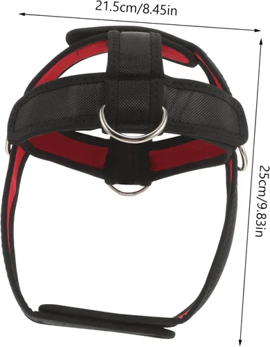 Vista 5 de Arnés ajustable para la cabeza, correa de entrenamiento de cuello para entrenamiento de fuerza del cuello y mejora de la postura, herramienta