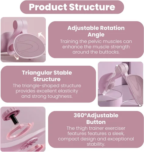 Vista 6 de 1. Ejercitador de muslos Kegel Trainer para mujeres y hombres, dispositivo muscular del suelo pélvico, rehabilitación posparto, tóner interno
