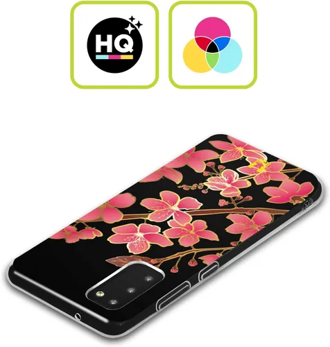 Vista 2 de Head Case Designs Cherry Blossom - Funda de gel suave con diseño floral de lujo, compatible con Samsung Galaxy S23+ 5G
