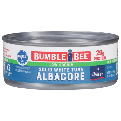 Vista 13 de Bumble Bee Atún blanco sólido en agua, paquete de 3, 9 onzas