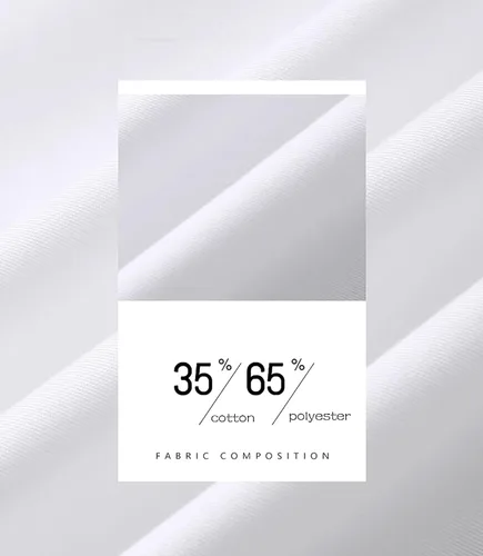 Vista 3 de Unisex Lightweight Chef Coat 2-Pocket One-Piece Collar Chef Jacket Men Chef Uniform With Snap Closure