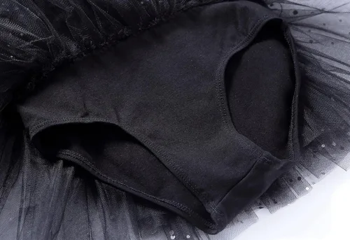 Vista 7 de MdnMd Trajes de bailarina para niñas pequeñas, tutú de ballet con leotardo y falda de bailarina