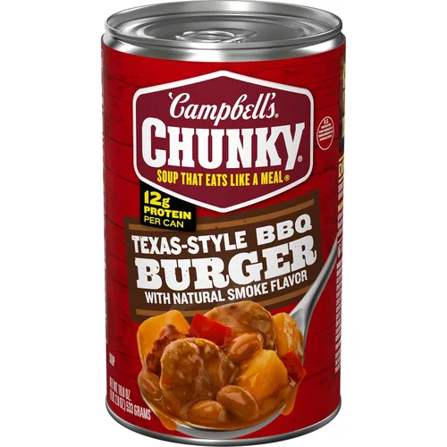 Vista 12 de Campbell's Chunky - Sopa de hamburguesa de solomillo con verduras campestres, lata de 18.8 onzas