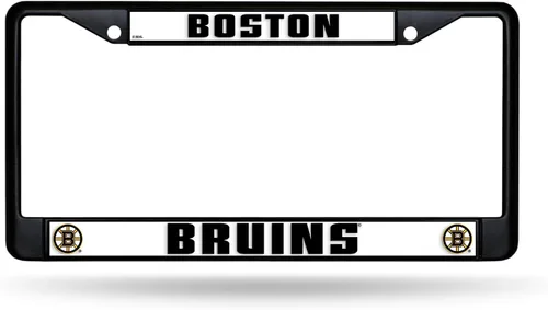 Vista 21 de Rico Industries NHL Hockey Anaheim Ducks - Marco cromado negro con insertos de plástico, 12 x 6 pulgadas, accesorio para automóvil o camión