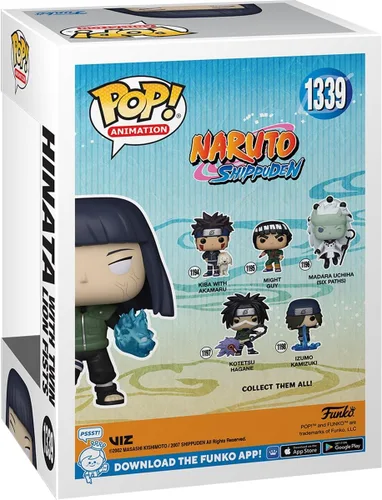 Vista 3 de POP Naruto Shippuden - Figura de vinilo Funko exclusiva de Hinata con puños de león gemelos de Entertainment Earth