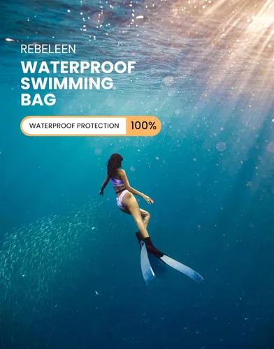 Vista 3 de Bolsa seca impermeable para teléfono, para playa, piscina, kayak, esnórquel, festivales. Mantén el teléfono a salvo del agua y la arena Esencial