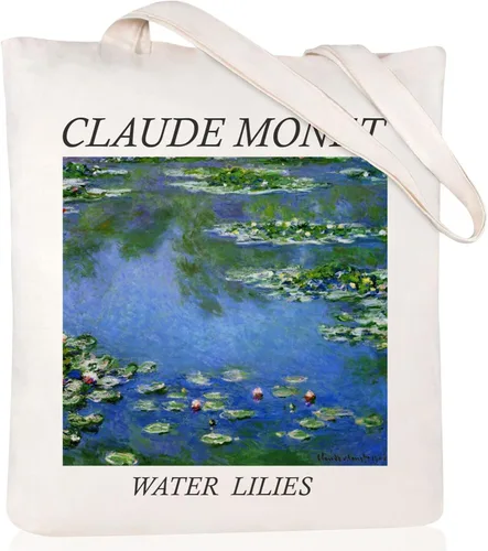 Vista 16 de Andeiltech Canvas Tote Bag Aesthetic Cute Vintage Tote Bags Book Shoulder bag Gifts Reusable Grocery Bags for Women