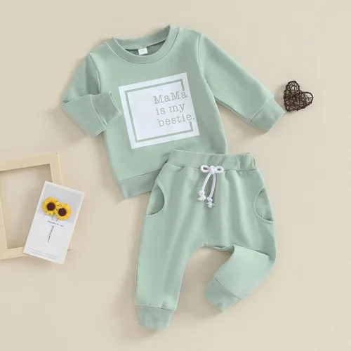 Vista 22 de FYBITBO 2 piezas de ropa de otoño e invierno para bebé niña, sudadera con capucha y pantalones de camuflaje, conjuntos de ropa