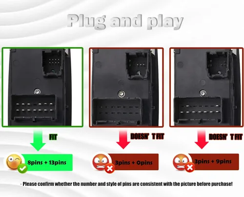 Vista 3 de Interruptor maestro de ventana para Jeep Liberty 2008-2012, Dodge Journey 2009-2010, Dodge Nitro 2008-2012 (luz verde) OE4602632AH
