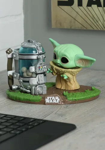 Vista 2 de Funko Pop Deluxe Star Wars: The Mandalorian - El niño con bote, multicolor, estándar