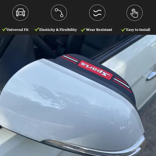 Vista 4 de Protector de Lluvia para Espejo Retrovisor, Película Protectora contra la Lluvia para Espejo de Vehículo, Protector de Visor para la mayoría