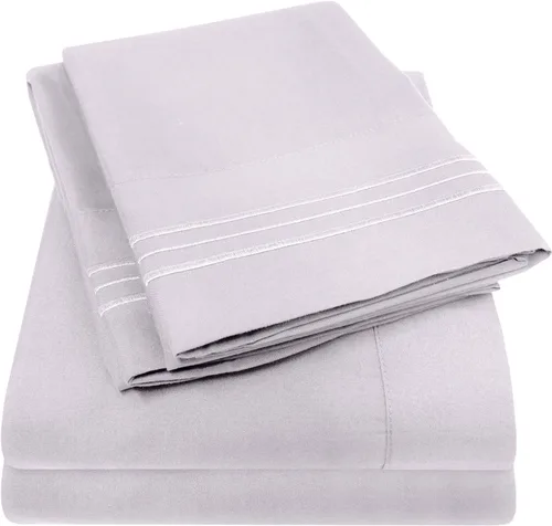 Vista 38 de 1500 Supreme Collection Juego de Sábanas de Bolsillo Extra Profundo - Sábanas de Cama Suaves de Lujo, Sin Arrugas, Ropa de Cama, Más de 40