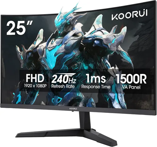 Vista 18 de KOORUI Monitor portátil de 15.6 pulgadas FHD 1080P IPS, segunda pantalla para viajes y oficina, monitor de juegos USB-C HDMI con soporte y altavoces