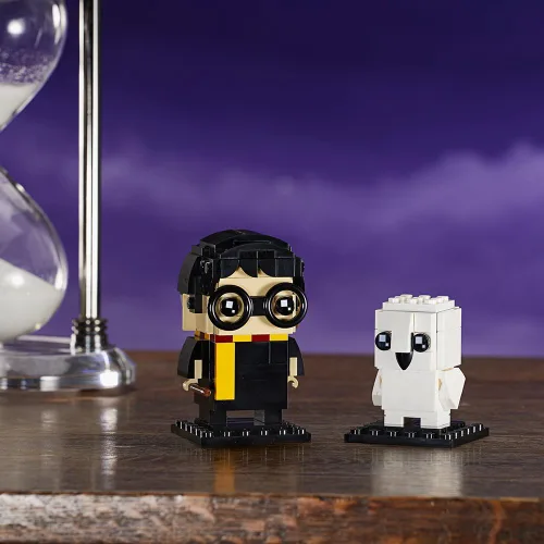Vista 3 de LEGO BrickHeadz - Kit de construcción de Harry Potter y Hedwig, 180 piezas, multicolor