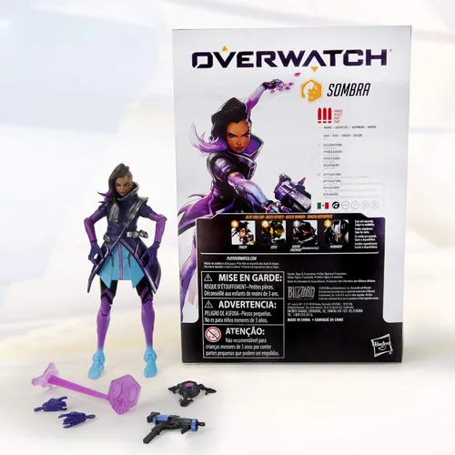 Vista 10 de Hasbro Gaming E6487AS00 Overwatch Ultimates Series Sombra - Figura de acción coleccionable de 6 pulgadas Overwatch - Figura de acción de 6