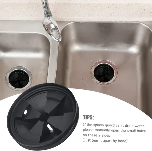 Vista 7 de Paquete de 2 protectores contra salpicaduras para eliminación de basura de 3 3/8 pulgadas, repuesto QCB-AM compatible con InSinkErator Evolution
