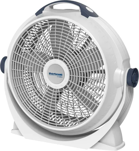 Vista 9 de Ventilador Lasko Wind Machine, ventilador circulador de aire con 3 velocidades, modelo 3300 de 20", gris