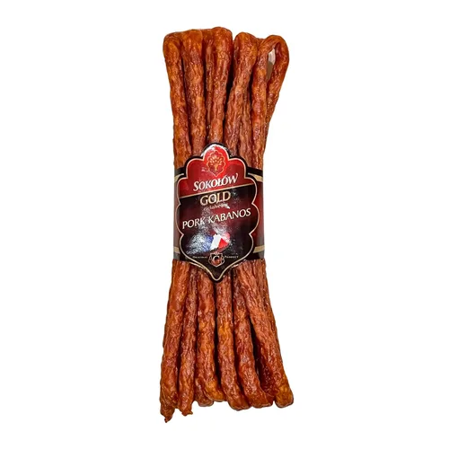 Vista 8 de Dry Thin Kabanos - Salchicha de cerdo inspirada en francés, ahumada y seca, carne tradicional polaca 4.2 oz 4.23 oz (paquete de dos)