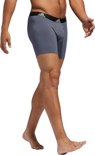 Vista 4 de adidas Calzoncillo tipo bóxer de algodón elástico para hombres (paquete de 3)