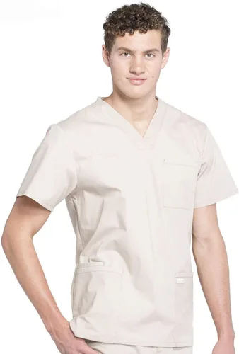 Vista 61 de Cherokee WW Professionals WW695 - Camisa de uniforme sanitario para hombre, con cuello en V