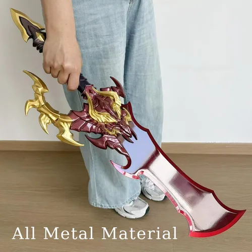 Vista 5 de Anime Baran - Juego de dos piezas de espadas dobles para colección, cosplay