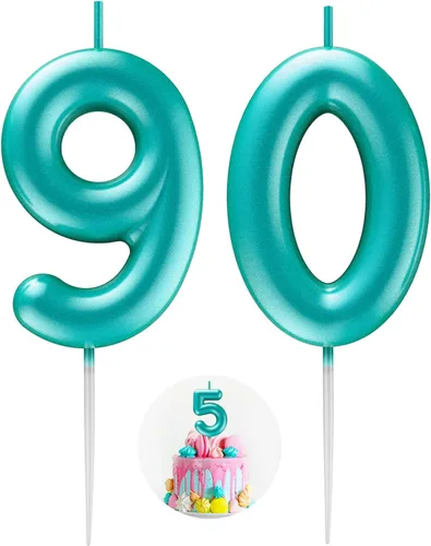 Vista 148 de Vela Azul Número 15 de Cumpleaños Velas 3D de Número para Pastel de Cumpleaños Decoración de Fiesta de Cumpleaños Suministros para Boda