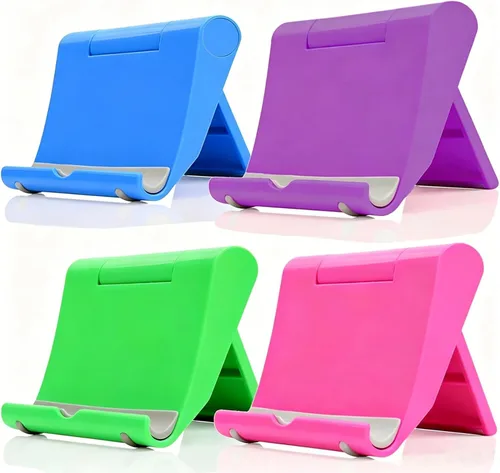 Vista 15 de Soporte plegable ajustable para teléfono celular para escritorio, compatible con la mayoría de teléfonos inteligentes y tabletas, base de goma