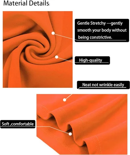 Vista 7 de Nature Comfy Elegante vestido de tubo con cinturón de un hombro y bolsillos para mujer