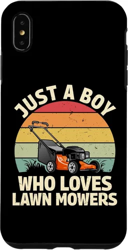 Vista 11 de just a boy who Loves Lawn mowers Funny Gardening Lover Art Case for iPhone 17