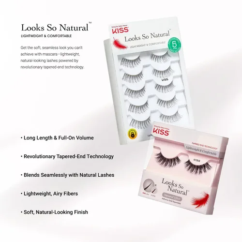 Vista 6 de KISS Products-Ever EZ Lashes, 5 pares