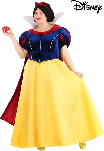 Vista 5 de Disney - Disfraz de princesa de cuento de hadas para mujer, talla grande, color blanco nieve, disfraz oficial de Halloween
