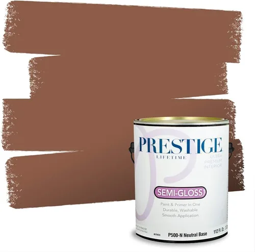 Vista 205 de PRESTIGE Pintura exterior e imprimación en uno, bronceado Aberdeen, plano, 1 galón